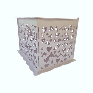 Cutie pentru plicuri de dar la nunta, argintiu, 30x24x22.5CM - accesorii nuntă - amintiri și cadouri de nuntă - cutie dar nuntă - Artynos.ro