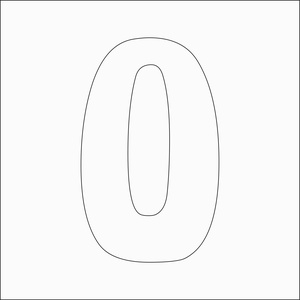 Cifra 0 decorativa din lemn, cifra 0, cifra 0 aniversara, cifra 0 lemn volumetrica, cifra 0 pentru zile de nastere - Artynos.ro