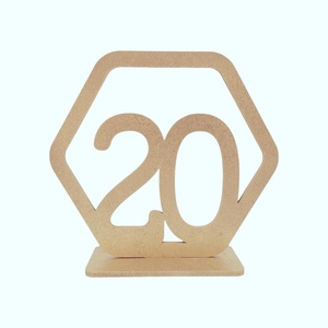 Numere masa botez din lemn, culoare auriu - set 1-40 buc - accesorii nuntă - materiale decor pentru nuntă - decorațiuni pentru masa de nuntă  - Artynos.ro
