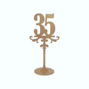 Numar de masa auriu pentru evenimente, set 1-35, 25cm - accesorii nuntă - materiale decor pentru nuntă - decorațiuni pentru masa de nuntă  - Artynos.ro