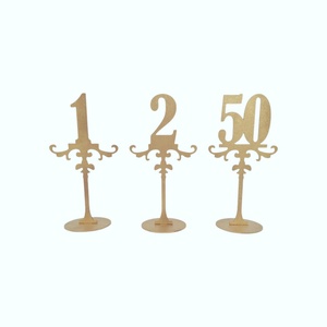 Numare de masa pentru evenimente, model royal, set 1-50, 25cm, Accesorii nunta, Materiale decor pentru nunta, Decoratiuni pentru masa de nunta , Prelucrarea lemnului, ARTYNOS