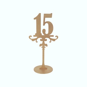 Set decoratiuni masa din lemn, numere masa, model royal, set 1-45, 25cm - accesorii nuntă - materiale decor pentru nuntă - decorațiuni pentru masa de nuntă  - Artynos.ro