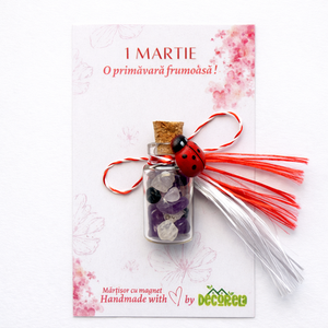 Mărțișor Handmade cu Ametist - bijuterii - mărțișor - Artynos.ro