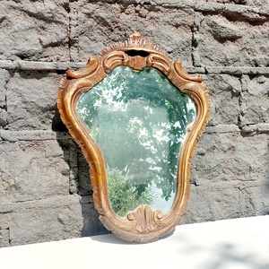Oglinda antica cu rama de nuc, Casa & Stil de viata, Accesorii pentru decorat casa, Decoratiuni de pereti, decoratiuni suspendate, Tablou cu licheni, , ARTYNOS