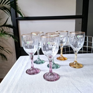 Pahare de vin italienești colorate / pahare de vin iridiscente / pahare aurite  - casă & stil de viață - accesorii pentru echipamente de bucătărie - accesorii de servire - pahare vin - Artynos.ro