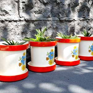Ghivece ceramice cu farfurioara pentru plante - casă & stil de viață - accesorii pentru casă și grădină - cutii de flori, cutii de balcon - Artynos.ro