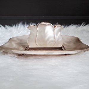 Tavita argintata si suport pentru servetele, Casa & Stil de viata, Echipamente de bucatarie, Accesorii de servire, Tavite, Altele, ARTYNOS