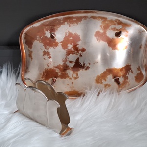 Tavita argintata si suport pentru servetele - casă & stil de viață - echipamente de bucătărie - accesorii de servire - tăvițe - Artynos.ro