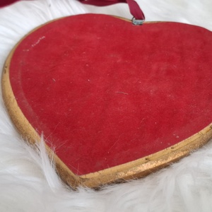 Oglinda antica in forma de inima cu rama de lemn - casă & stil de viață - decorațiuni de casă - oglinzi - Artynos.ro