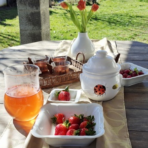 Vas ceramic pentru depozitare usturoi - casă & stil de viață - echipamente de bucătărie - accesorii de depozitare  - recipient de condimente - Artynos.ro