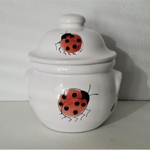 Vas ceramic pentru depozitare usturoi - casă & stil de viață - echipamente de bucătărie - accesorii de depozitare  - recipient de condimente - Artynos.ro