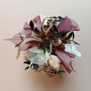 Glob mare natural - accesorii de crăciun - cadou tematic de moș crăciun, decorațiuni - decor de interior moș crăciun - Artynos.ro