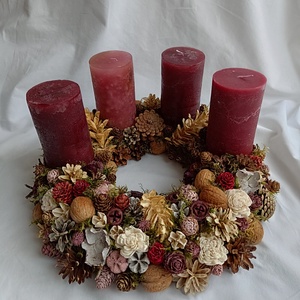 Coronita Advent - crăciun - decorațiuni de advent - decor de lumânări advent - Artynos.ro