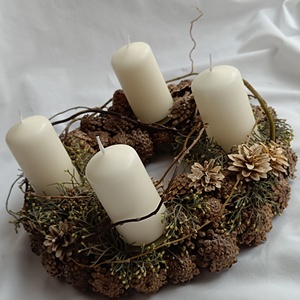 Coronita Advent - crăciun - decorațiuni de advent - coroniță advent - Artynos.ro