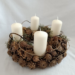 Coronita Advent - crăciun - decorațiuni de advent - coroniță advent - Artynos.ro