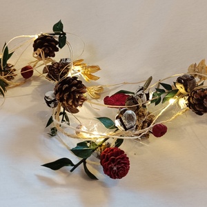 Ghirlanda luminoasa Craciun  - crăciun - decorațiuni de crăciun de casă - luminițe de crăciun - Artynos.ro