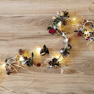 Ghirlanda luminoasa Craciun  - crăciun - decorațiuni de crăciun de casă - luminițe de crăciun - Artynos.ro