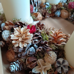 Coronita Advent - crăciun - decorațiuni de advent - coroniță advent - Artynos.ro