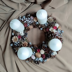 Coronita Advent - crăciun - decorațiuni de advent - coroniță advent - Artynos.ro