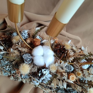 Decoratiune Advent/Craciun - crăciun - decorațiuni de advent - decor de lumânări advent - Artynos.ro