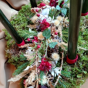 Decoratiune Advent/Craciun - crăciun - decorațiuni de advent - decor de lumânări advent - Artynos.ro