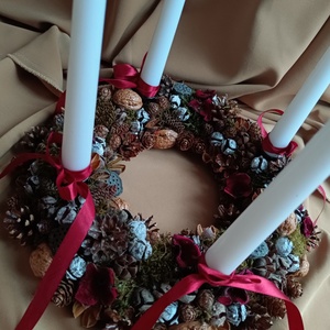 Coronita Advent - crăciun - decorațiuni de advent - coroniță advent - Artynos.ro