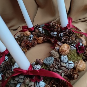 Coronita Advent - crăciun - decorațiuni de advent - coroniță advent - Artynos.ro