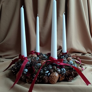 Coronita Advent, Craciun, Decoratiuni de Advent, Coronita Advent, Aranjament de flori, ARTYNOS