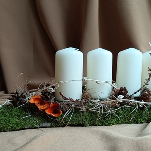 Decoratiune Advent/Craciun - crăciun - decorațiuni de advent - decor de lumânări advent - Artynos.ro