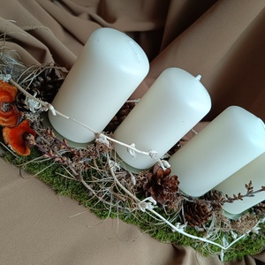 Decoratiune Advent/Craciun - crăciun - decorațiuni de advent - decor de lumânări advent - Artynos.ro