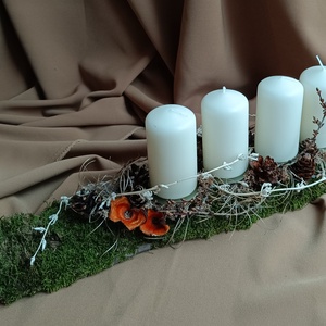 Decoratiune Advent/Craciun, Craciun, Decoratiuni de Advent, Decor de lumanari Advent, Aranjament de flori, ARTYNOS