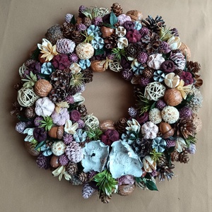 Coronita Craciun/Advent, Craciun, Decoratiuni de Craciun de casa, Decoratiuni pentru usa de Craciun, Aranjament de flori, ARTYNOS