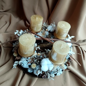 Coronita Advent - crăciun - decorațiuni de advent - coroniță advent - Artynos.ro