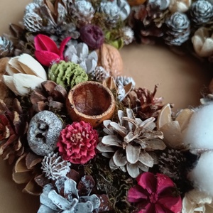 Coronita Craciun/Advent - crăciun - decorațiuni de crăciun de casă - decorațiuni pentru ușă de crăciun - Artynos.ro