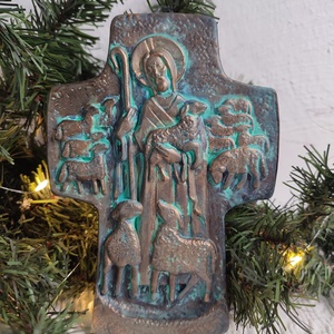 Piesa decorativa-Cruce - crăciun - decorațiuni de crăciun de casă - decor pentru masă de crăciun - Artynos.ro