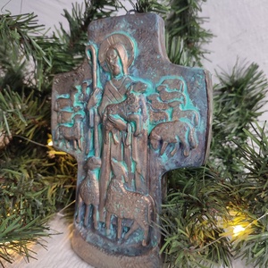 Piesa decorativa-Cruce - crăciun - decorațiuni de crăciun de casă - decor pentru masă de crăciun - Artynos.ro