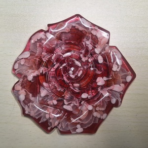 Suport pentru pahar,trandafir, Casa & Stil de viata, Accesorii pentru decorat casa, Decoratiuni de masa si decoratiuni pentru rafturi , Boluri din ceramica, boluri decorative, Obiecte pictate, ARTYNOS