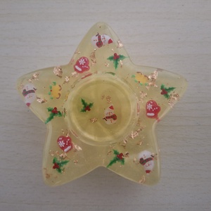 Suport pentru lumanare in forma de steluta, Casa & Stil de viata, Lumanari, parfumuri, arome, Suport lumanari, Obiecte pictate, ARTYNOS