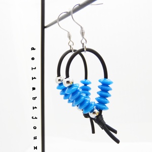 Cercei handmade unicat - stil urban (cod 1208) - bijuterii - cercei - cercei cerc - Artynos.ro