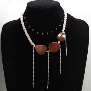 Colier handmade unicat - agate si cuart (cod1186) - bijuterii - coliere - coliere statement - Artynos.ro