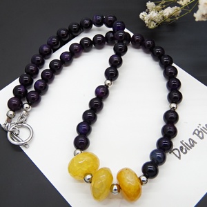 Colier handmade unicat - agate (cod1141), Bijuterii, Coliere, Coliere statement, Confectionarea bijuteriilor, ARTYNOS