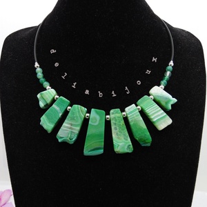 Colier handmade unicat - agate (cod648) - bijuterii - coliere - coliere din pietre semiprețioase - Artynos.ro