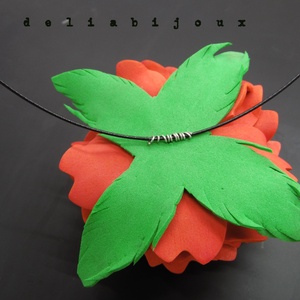 Colier handmade statement unicat -floral - foamiran (cod964) - bijuterii - coliere - coliere cu pandative - Artynos.ro