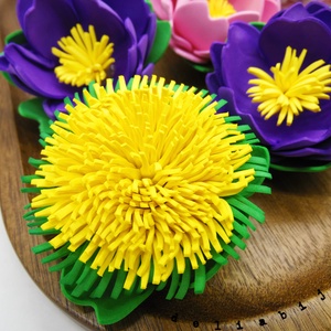 Brosa handmade Păpădia Primăverii- Martisor (cod1169) - bijuterii - broșe - Artynos.ro