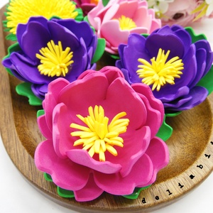 Brosa statement handmade unicat - Martisor - floare (cod1168) - bijuterii - broșe - Artynos.ro