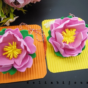 Brosa statement handmade unicat - Martisor - floare (cod1165) - bijuterii - broșe - Artynos.ro