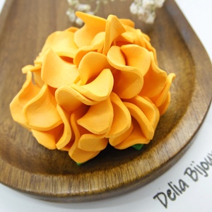 Brosa statement handmade unicat - Martisor - floare (cod1162) - bijuterii - broșe - Artynos.ro