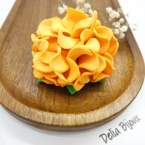 Brosa statement handmade unicat - Martisor - floare (cod1162) - bijuterii - broșe - Artynos.ro