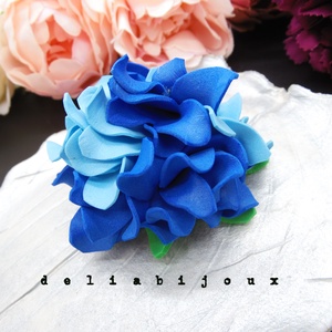 Brosa statement handmade unicat - Martisor - floare (cod954) - bijuterii - broșe - Artynos.ro