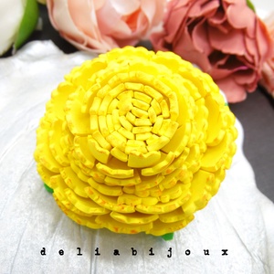 Brosa statement handmade unicat - Martisor - floare (cod957) - bijuterii - broșe - Artynos.ro